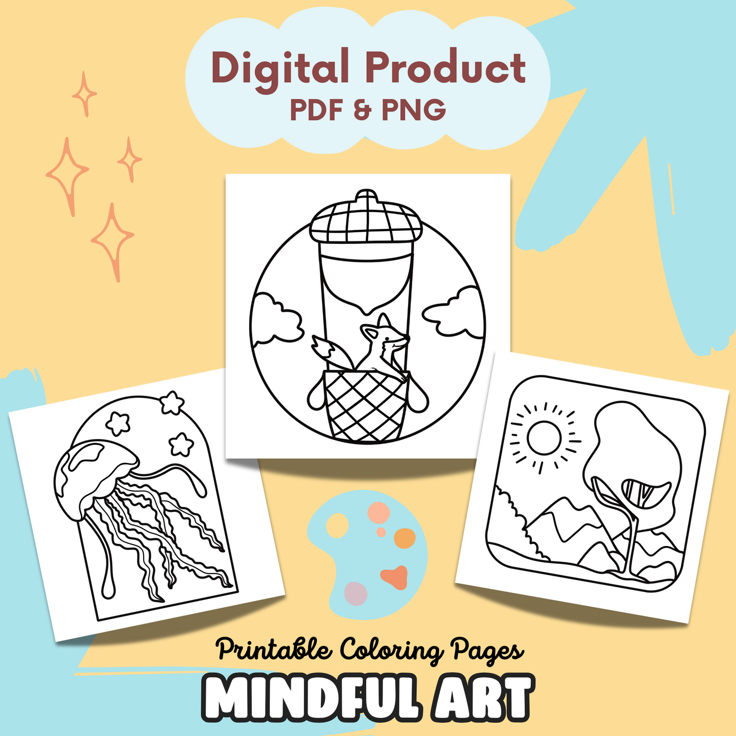 Mindful Art Printable Coloring Pages