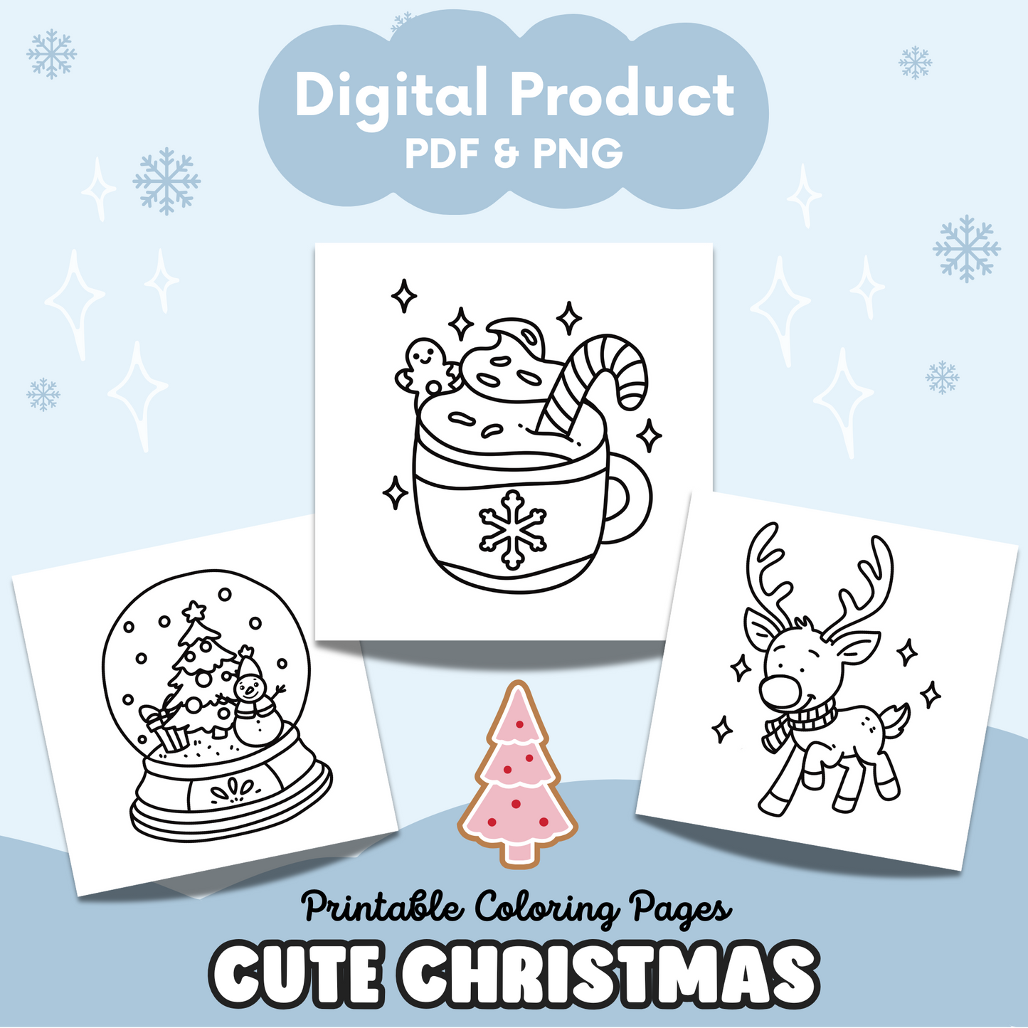 Cute Christmas Printable Coloring Pages